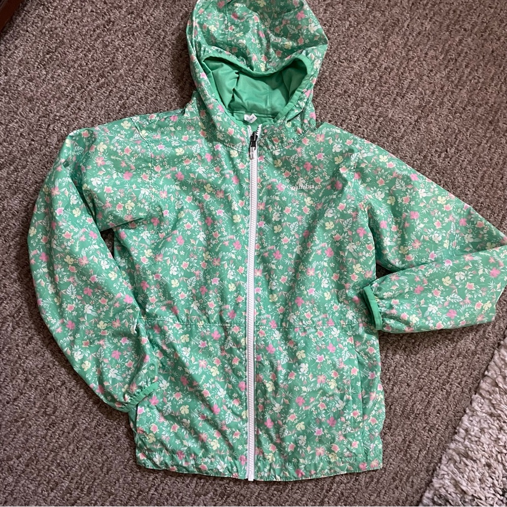 Girls Columbia reversible floral jacket